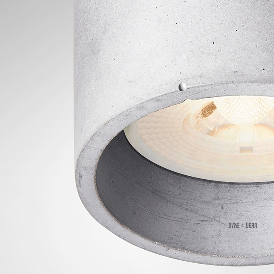 CONCRETE CYLINDER PENDANTS SHORT - DYKE & DEAN