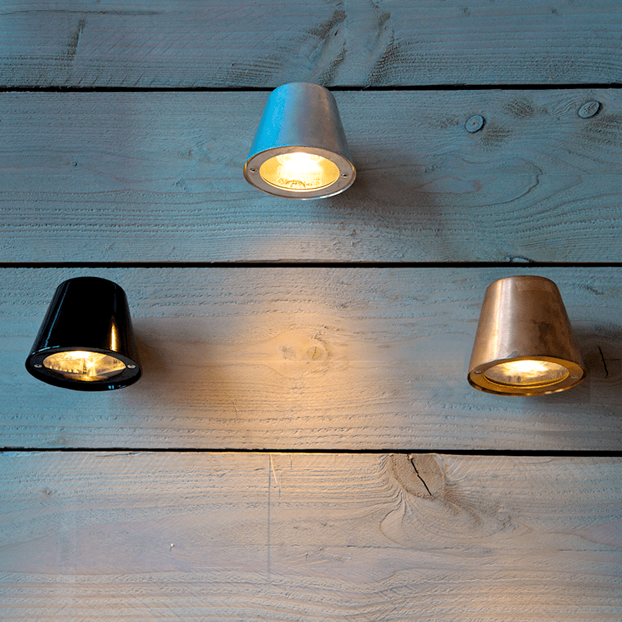 CONICAL WALL LIGHT GALVANIZED - DYKE & DEAN