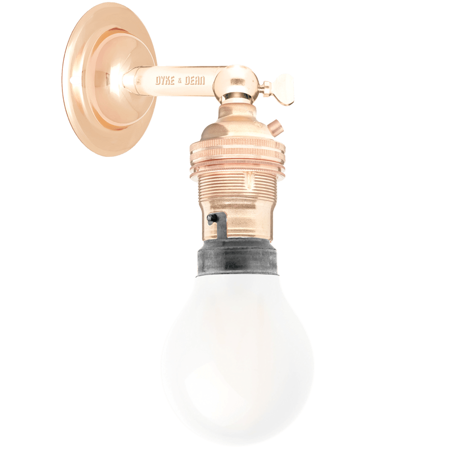 COPPER BAYONET WALL ARM LIGHT - DYKE & DEAN