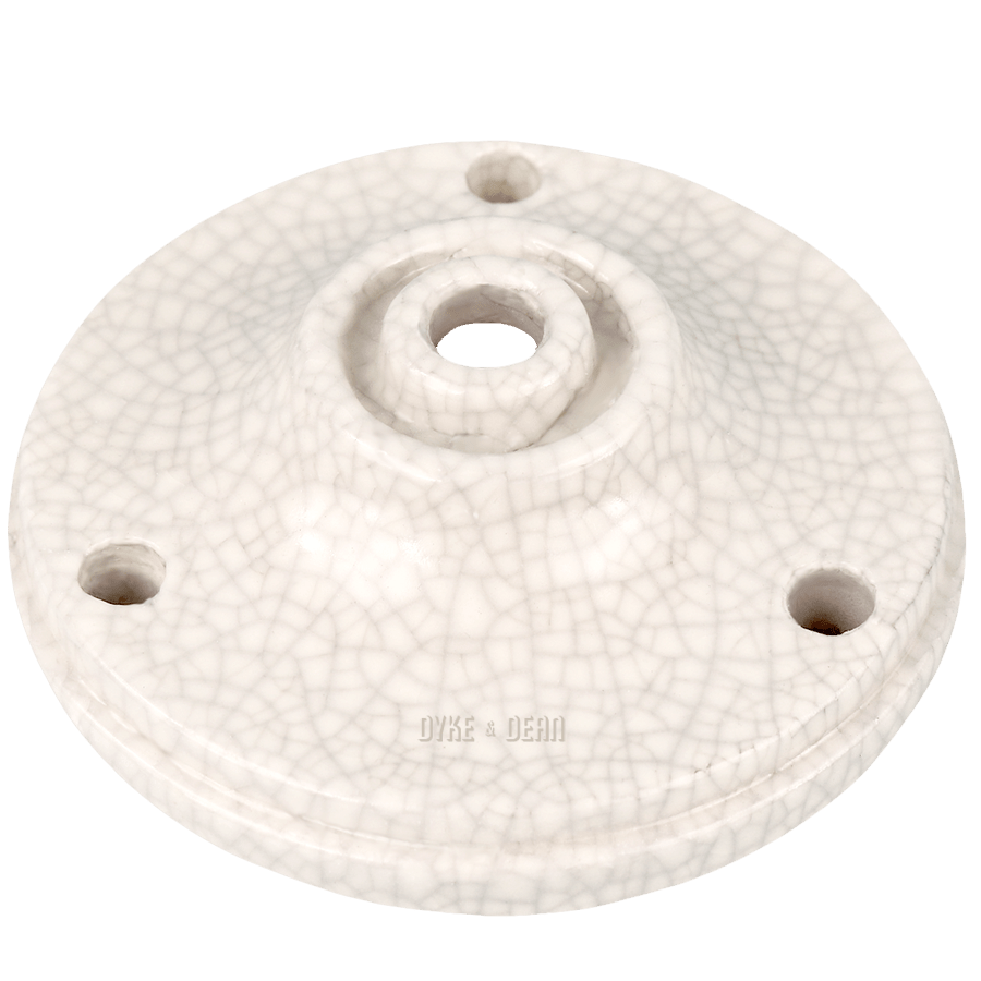 CRACKLE GLAZE CERAMIC CEILING ROSE - DYKE & DEAN