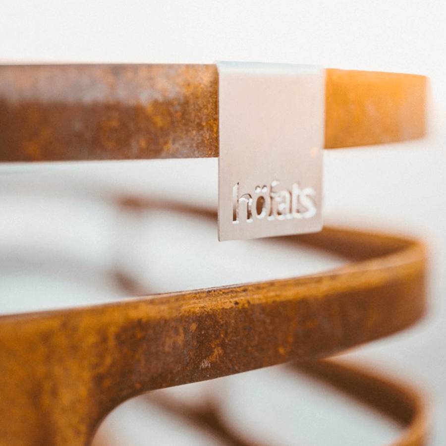 CUBE FIRE BASKET & GRILL RUSTY CUBE GRILL - DYKE & DEAN