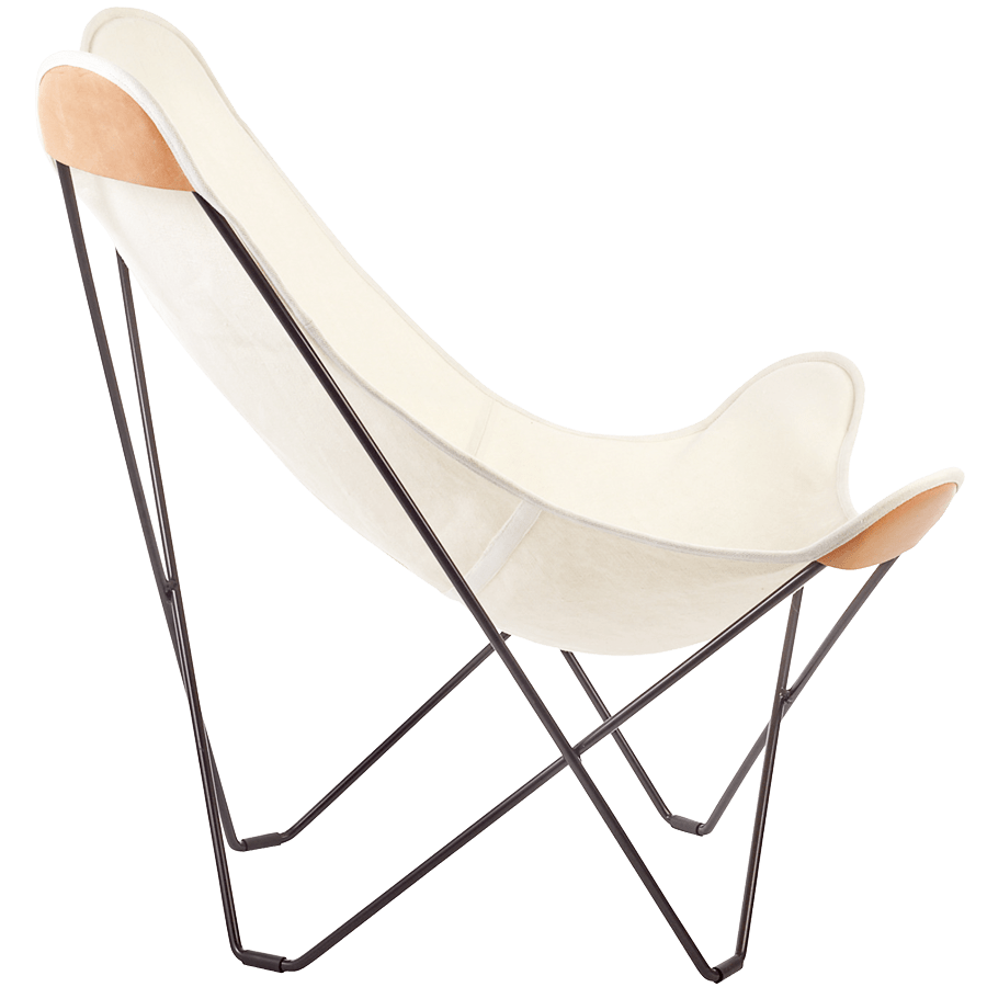 CUERO BUTTERFLY CHAIR NATURAL CANVAS - DYKE & DEAN