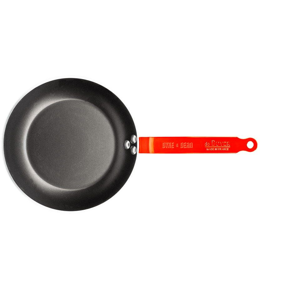 DE BUYER CHOC FRYING PANS RED HANDLES - DYKE & DEAN