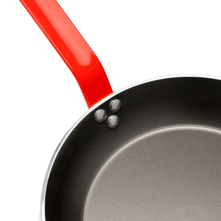 DE BUYER CHOC FRYING PANS RED HANDLES - DYKE & DEAN