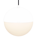 DOME CAPPED OPAL GLOBE PENDANT WHITE 300MM - DYKE & DEAN