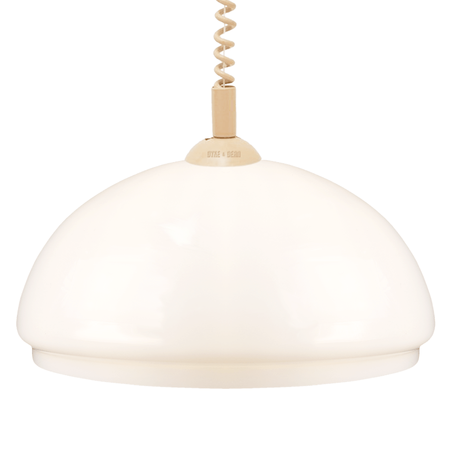 DOME OPALINE RETRACTABLE CORD LIGHT SMALL - DYKE & DEAN