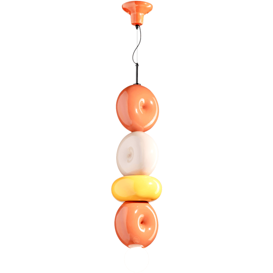 DONUT CERAMIC LARGE STACKED PENDANT LAMP - DYKE & DEAN