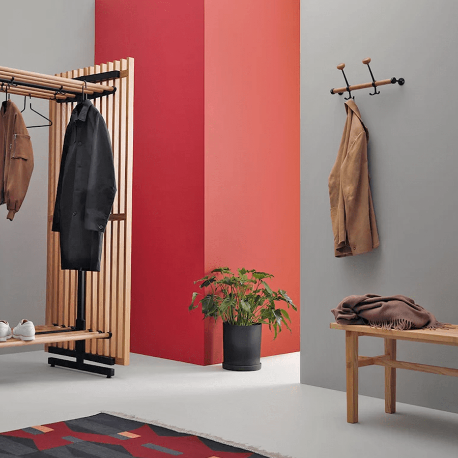 DOUBLE COAT WALL RACK - DYKE & DEAN