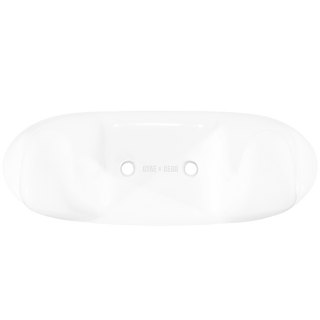 DOUBLE PORCELAIN HOOK PLATE WHITE - DYKE & DEAN