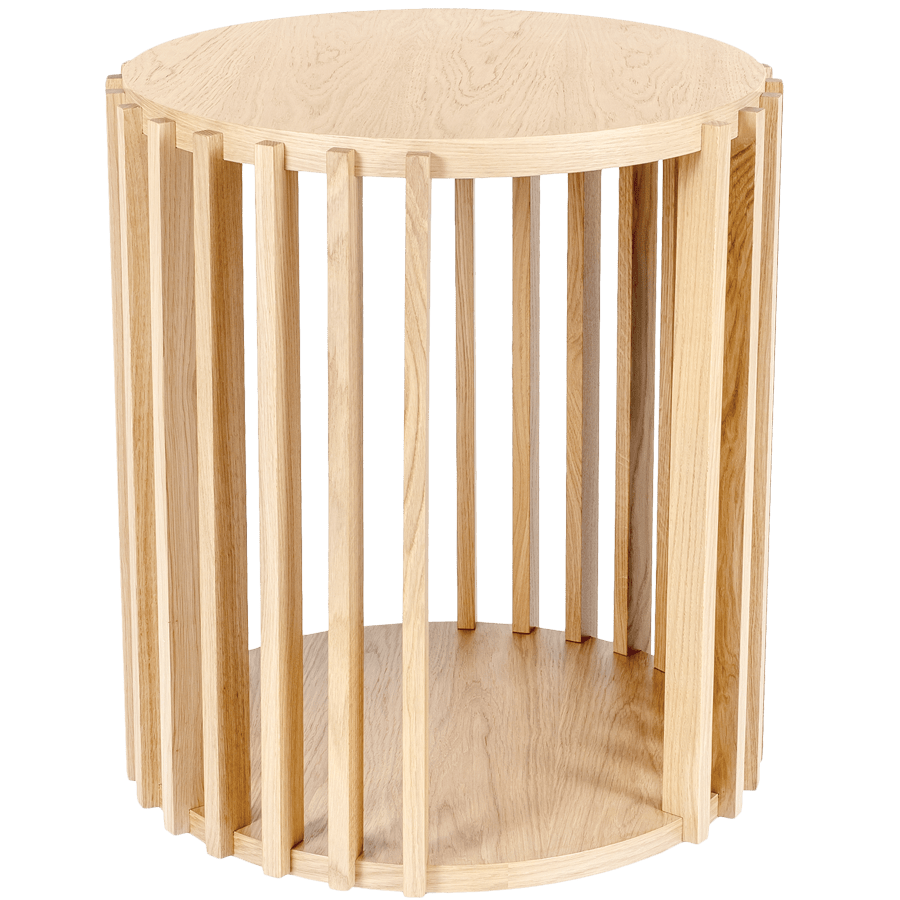 DRUM SIDE TABLE OAK - DYKE & DEAN