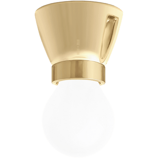 DYKE & DEAN FIXED SOCKET GOLD CERAMIC LAMP - DYKE & DEAN