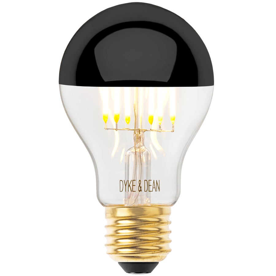 DYKE & DEAN LED BLACK CAP STANDARD E27 BULB - DYKE & DEAN