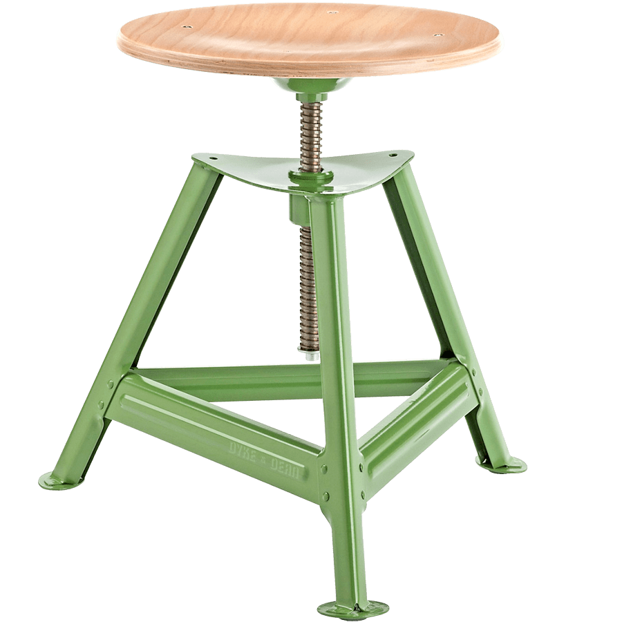 DYKE & DEAN SHOP SWIVEL STOOL - DYKE & DEAN