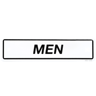 ENAMEL MEN SIGN - DYKE & DEAN