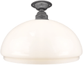 FIXED OPAL DOME GLASS SHADE MEDIUM - DYKE & DEAN