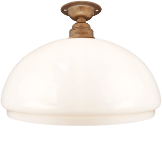 FIXED OPAL DOME GLASS SHADE MEDIUM - DYKE & DEAN