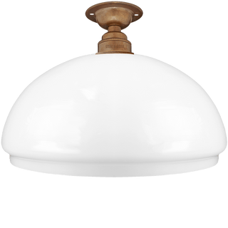 FIXED OPAL DOME GLASS SHADE MEDIUM - DYKE & DEAN