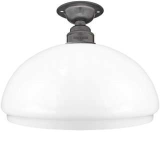 FIXED OPAL DOME GLASS SHADE SMALL - DYKE & DEAN