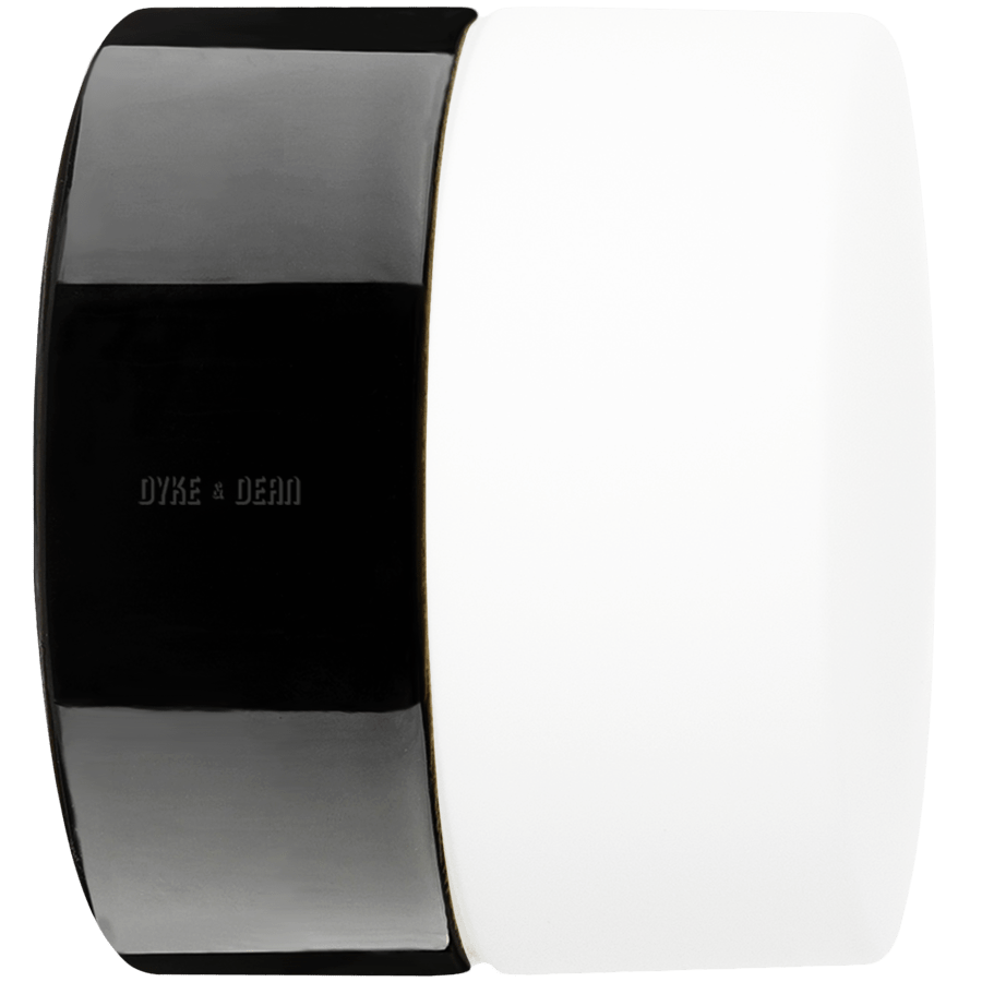 FLAT BLACK PORCELAIN WALL LIGHT IP54 - DYKE & DEAN