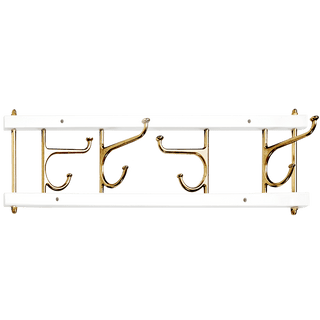 FOLDING WALL COAT HOOKS BRASS - DYKE & DEAN