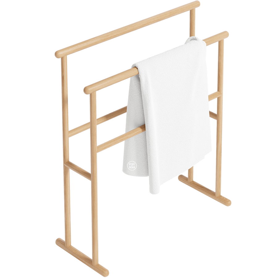 FREESTANDING TOWEL RAIL YOKU NATURAL OAK - DYKE & DEAN