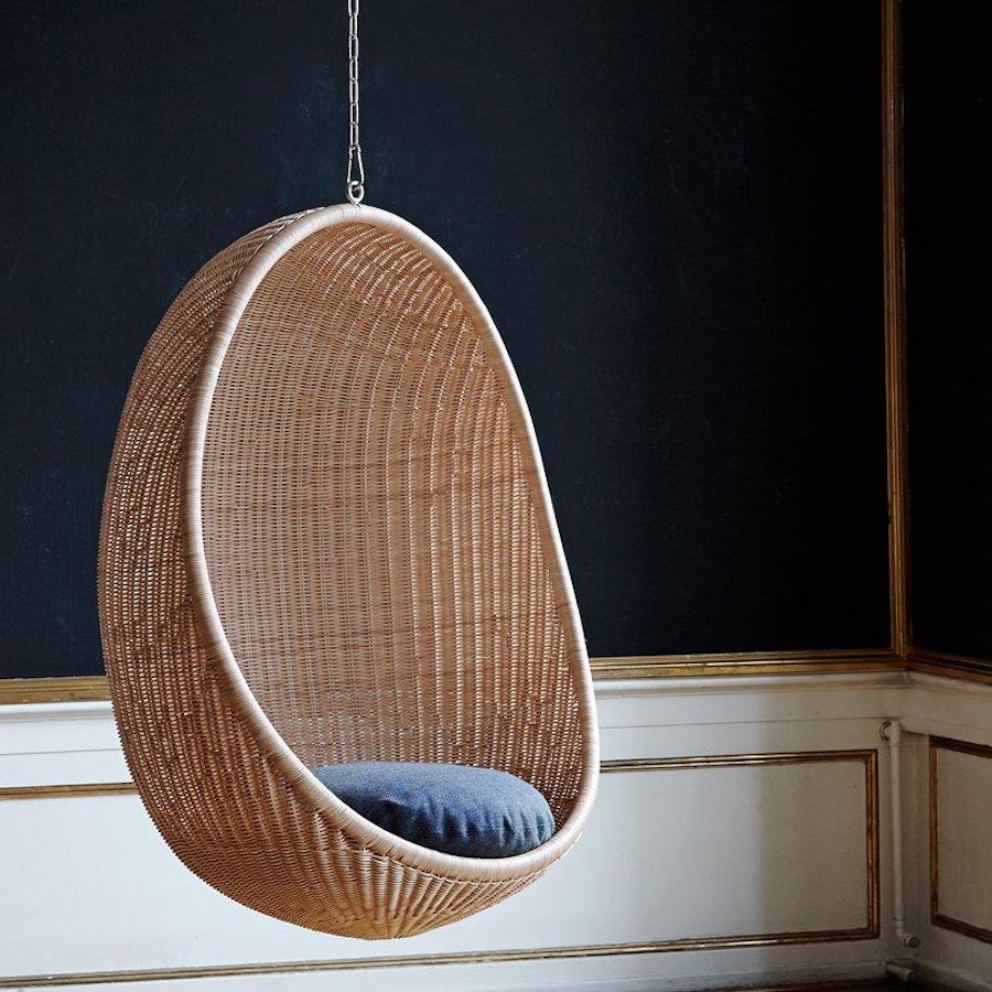 HANGING EGG EXTERIOR CHAIR RATTAN - DYKE & DEAN