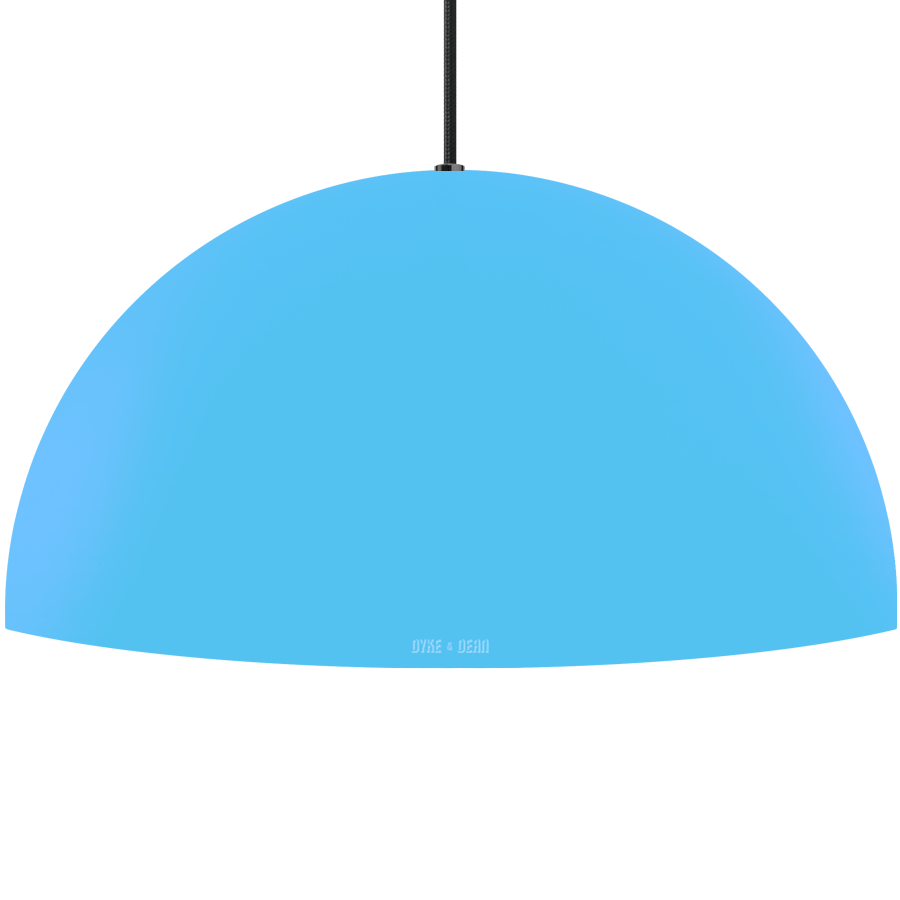 HEMISPHERE DOME PENDANT LIGHT BESPOKE COLOUR 600MM - DYKE & DEAN