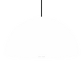 HEMISPHERE DOME PENDANT LIGHT WHITE 500MM - DYKE & DEAN