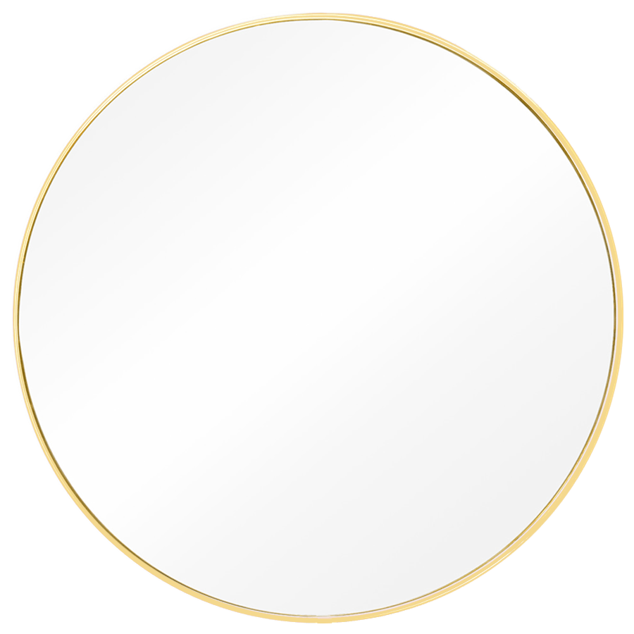 HUBBA BRASS WALL MIRROR 34 - DYKE & DEAN