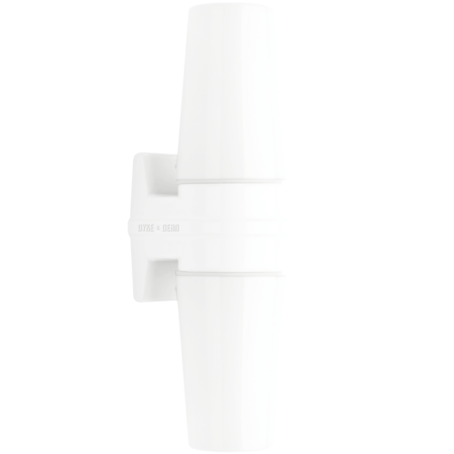 IFO ELECTRIC DOUBLE WHITE PORCELAIN WALL LIGHT - DYKE & DEAN