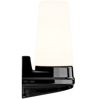 IFO ELECTRIC SINGLE PORCELAIN WALL LIGHT BLACK - DYKE & DEAN