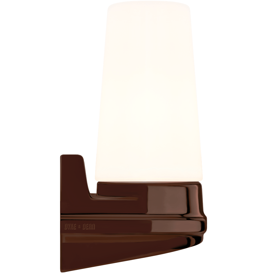 IFO ELECTRIC SINGLE PORCELAIN WALL LIGHT BROWN - DYKE & DEAN