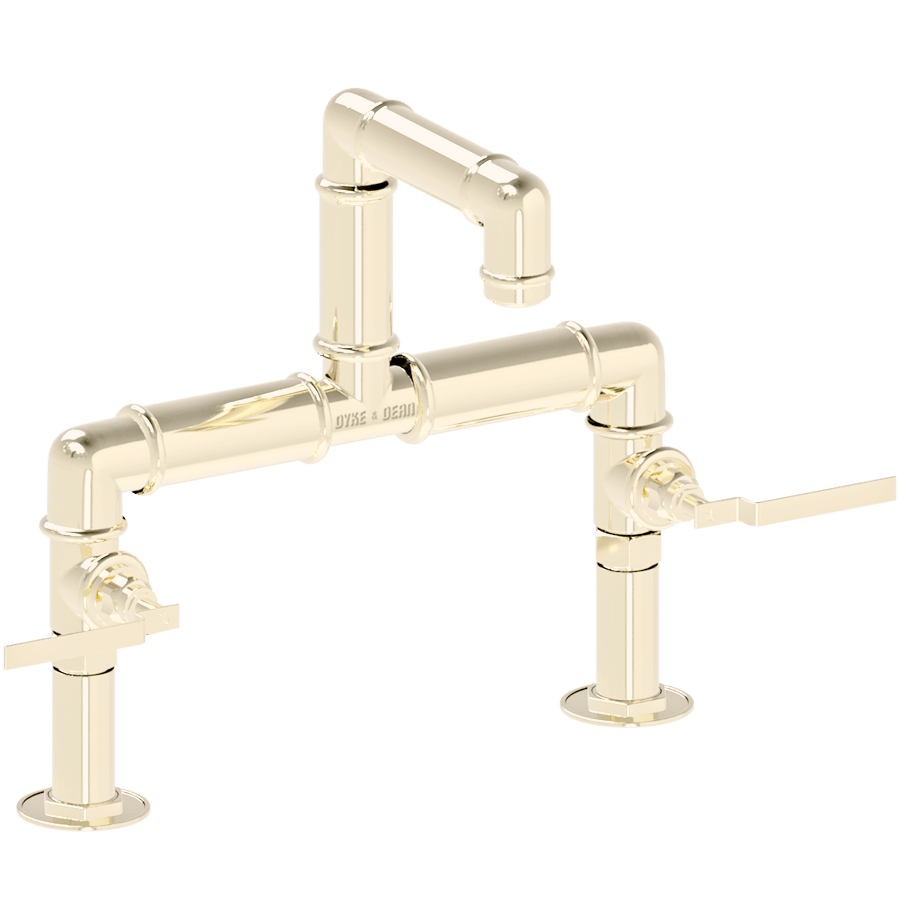 INDUSTRIAL BRIDGE MOUNTED LEVER TAPS - DYKE & DEAN