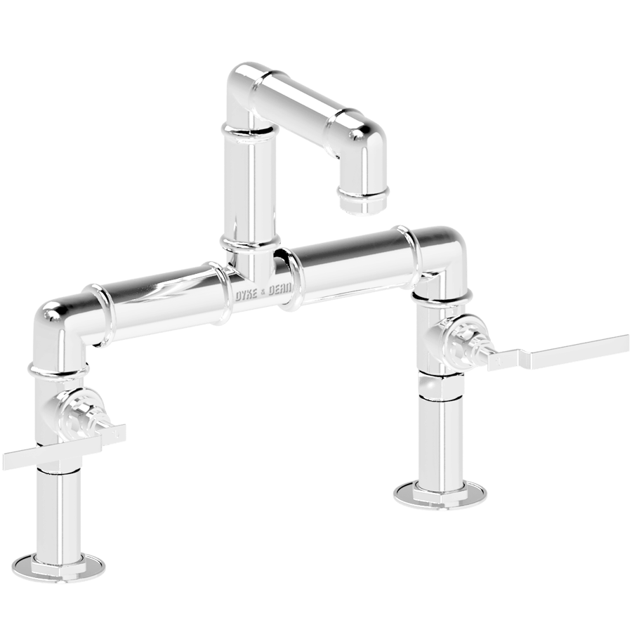 INDUSTRIAL BRIDGE MOUNTED LEVER TAPS - DYKE & DEAN