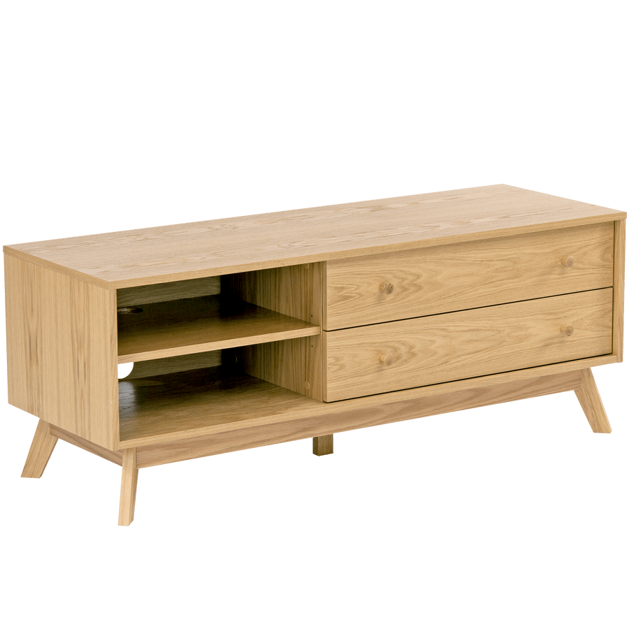 KENSEL TV SIDEBOARD OAK - DYKE & DEAN