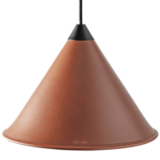 LEATHER CONE LAMP MONTANA - DYKE & DEAN