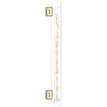 LED FILAMENT TUBE GLASS DOUBLE PEG BULB 8W 300mm - DYKE & DEAN