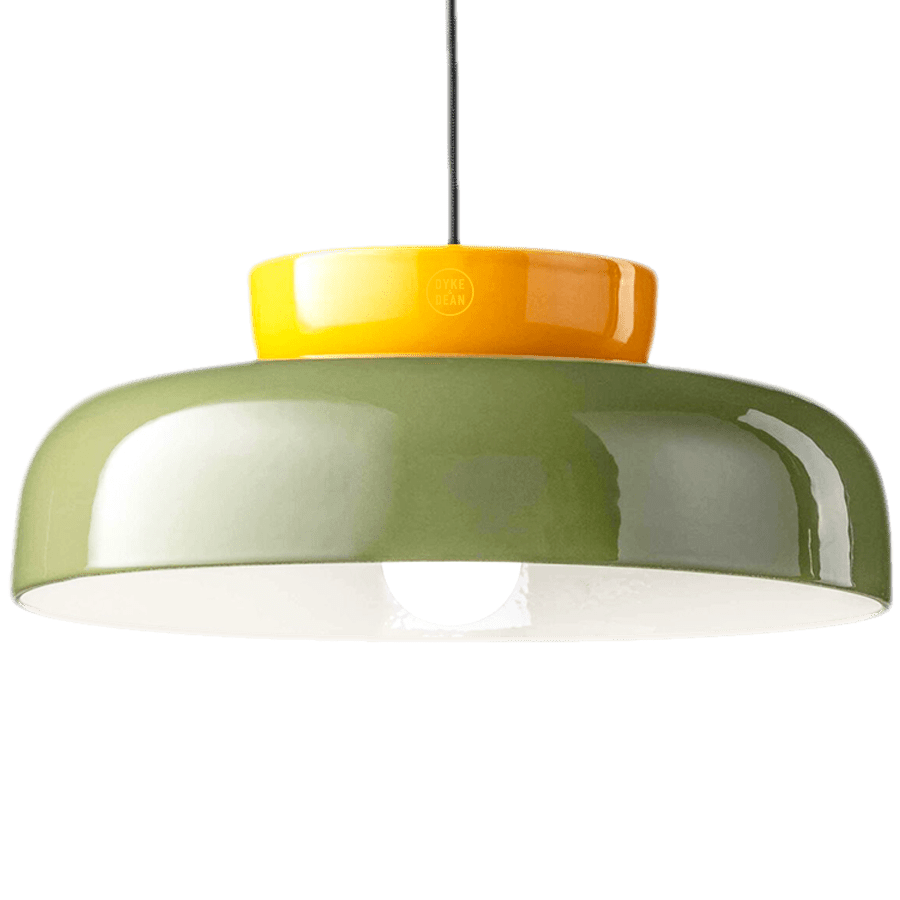 MARACANÀ SHORT CERAMIC GLASS PENDANT SHADE LAMP - DYKE & DEAN