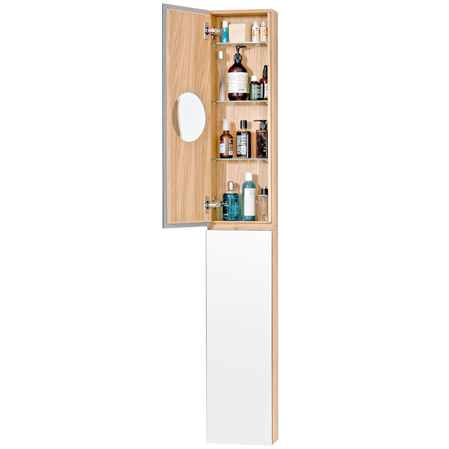 MIRROR CABINET ZONE TALL 1622 NATURAL OAK - DYKE & DEAN