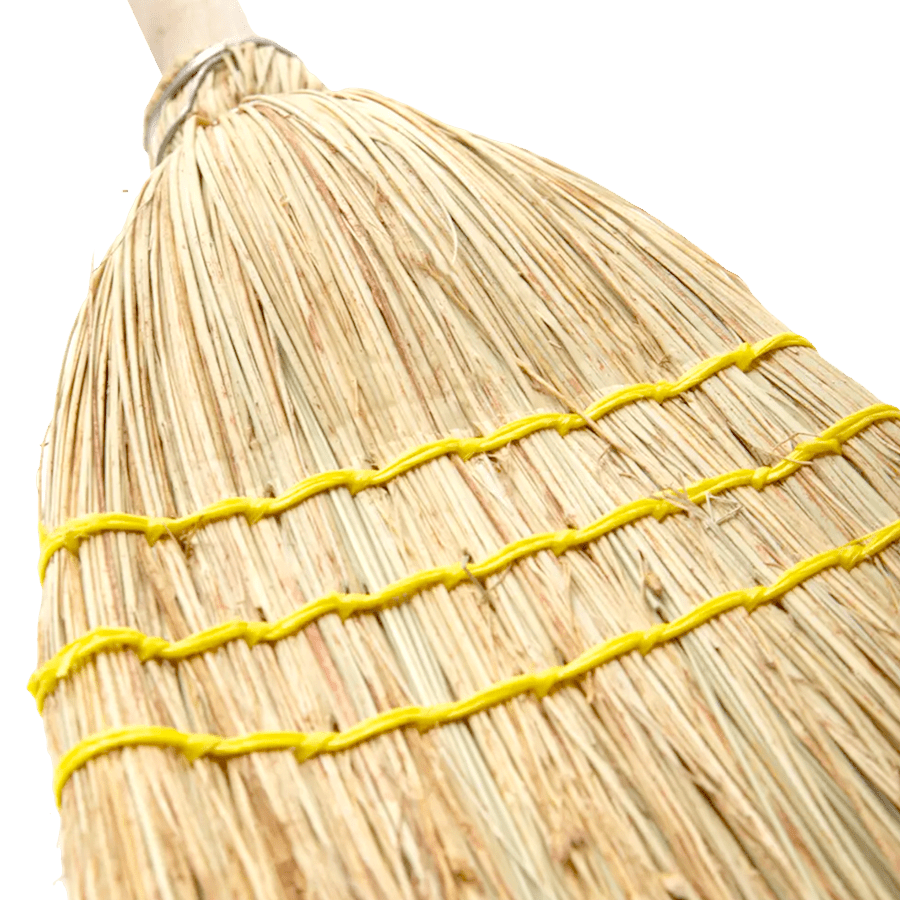 NATURAL CORN STRAW HAND BROOM - DYKE & DEAN