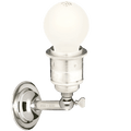 NICKEL E27 WALL ARM LIGHT - DYKE & DEAN