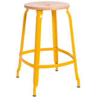 NICOLLE STOOL WOODEN SEAT 60cm - DYKE & DEAN