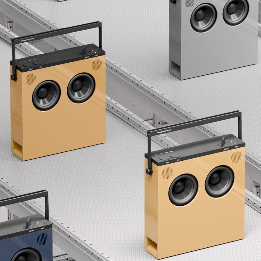 OB-4 SPEAKER RADIO OCHRE - DYKE & DEAN