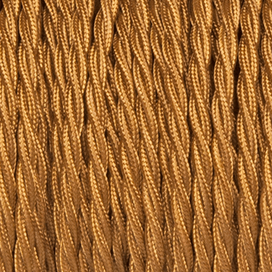 OLD GOLD TWISTED FABRIC CABLE - DYKE & DEAN