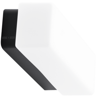 OPAL BATHROOM BLOCK MIRROR LIGHT BLACK LONG - DYKE & DEAN