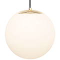 OPAL GLOBE PENDANT BRASS 400mm - DYKE & DEAN