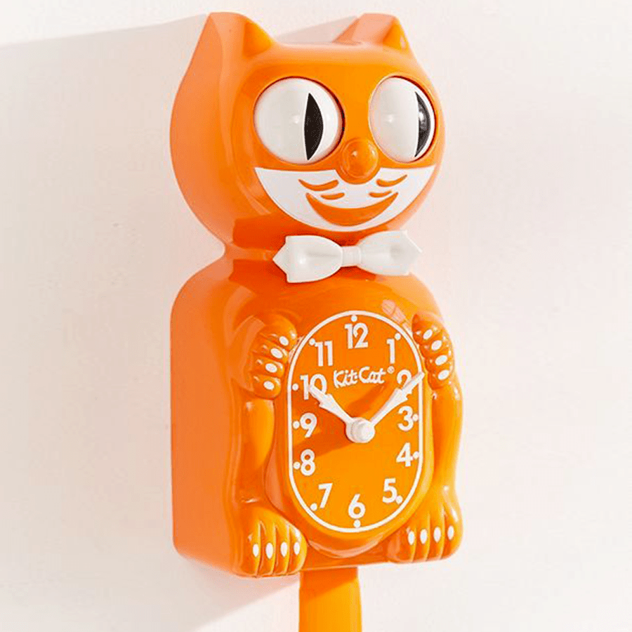 ORANGE KIT CAT KLOCK - DYKE & DEAN