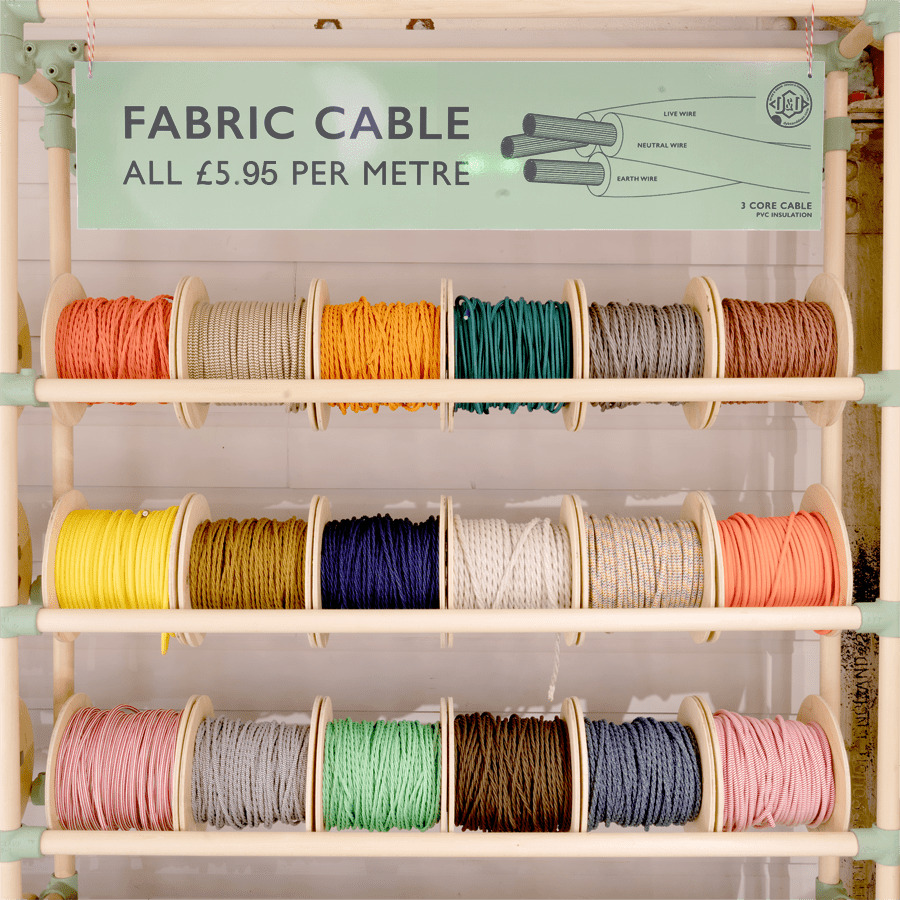 ORANGE ROUND FABRIC CABLE - DYKE & DEAN