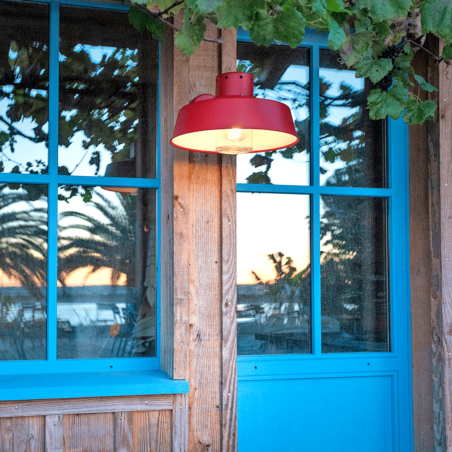 OUTDOOR FACTORY SHADE WALL LAMP - DYKE & DEAN