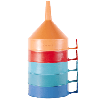 PLASTIC COLOUR STACKING FUNNEL - DYKE & DEAN
